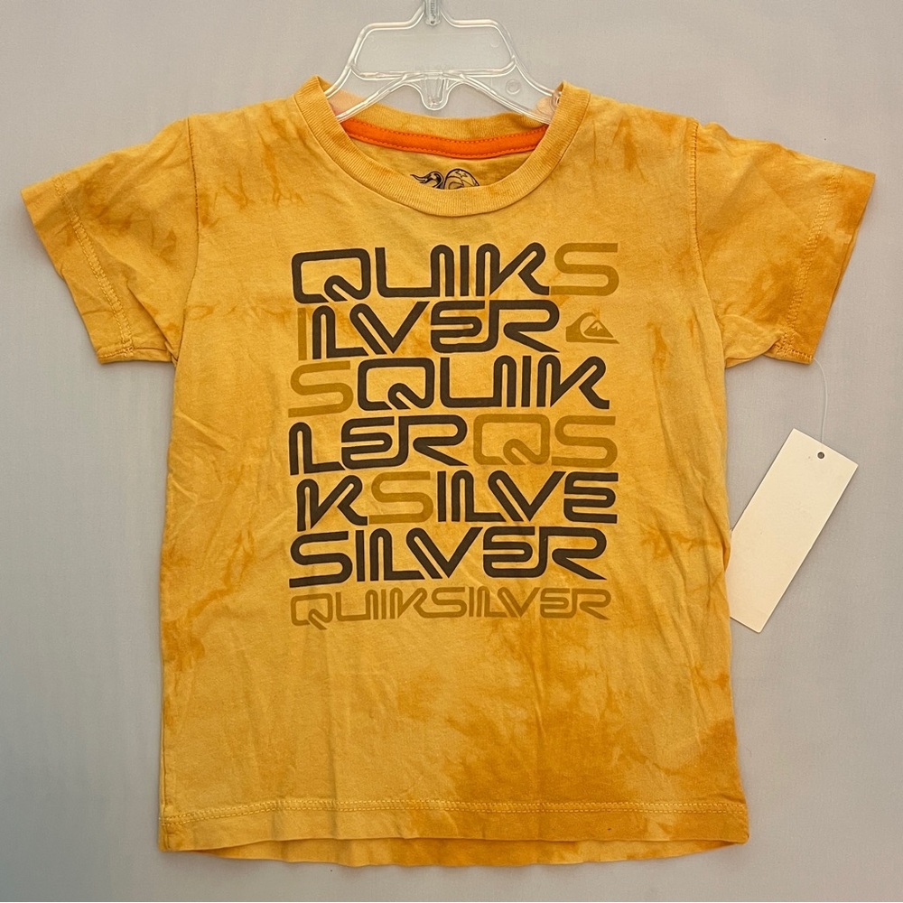 Quiksilver Kids Tie-Dye yellow and Orange Tee